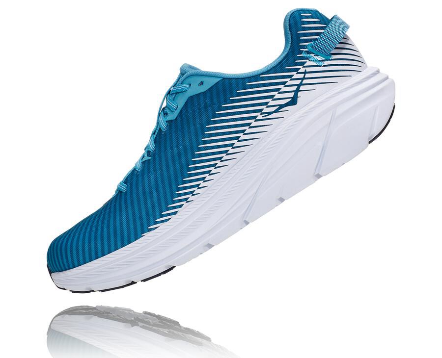 Hoka One One Running Shoes Mens Blue/White - Rincon 2 - 54670GRAJ